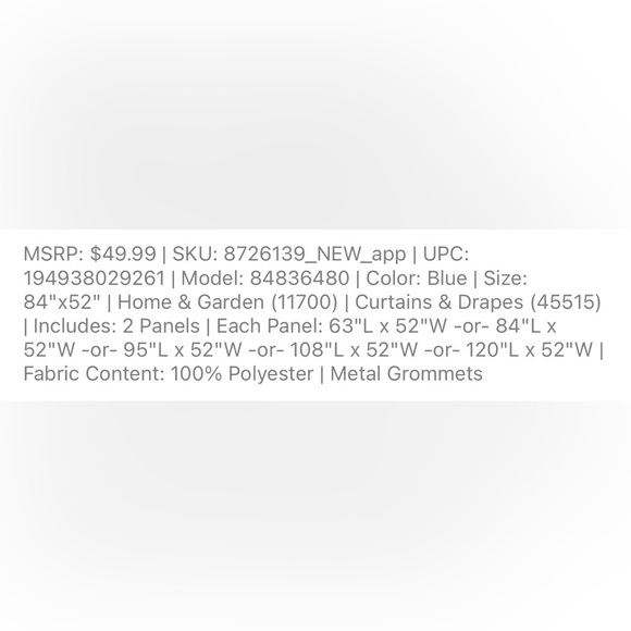 Sophisticated Sky Blue Drapes - Picture 3 of 3